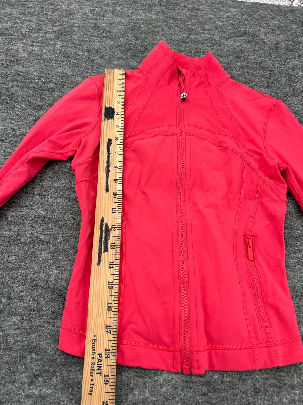 lululemon athletica Coral-Red Zip-Up Bomber Jacket size 4 - Picture 7 of 10